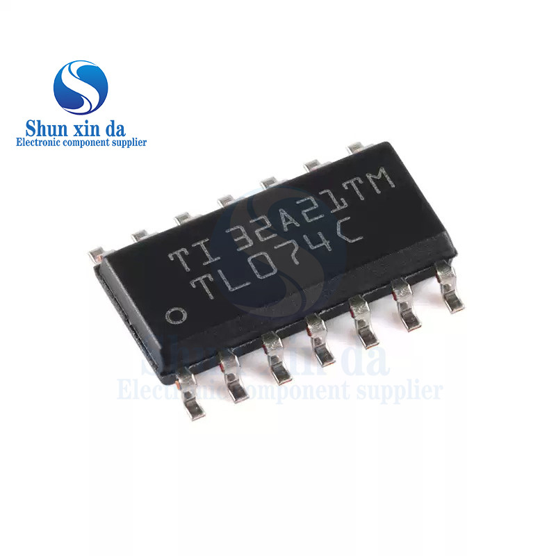 10PCS TL074CDR TL074IDR TL074CN SOP-14 DIP-14 TL074C TL074I SMD TL074CDT 074C ต่ํา-เสียงรบกวน JFET Q