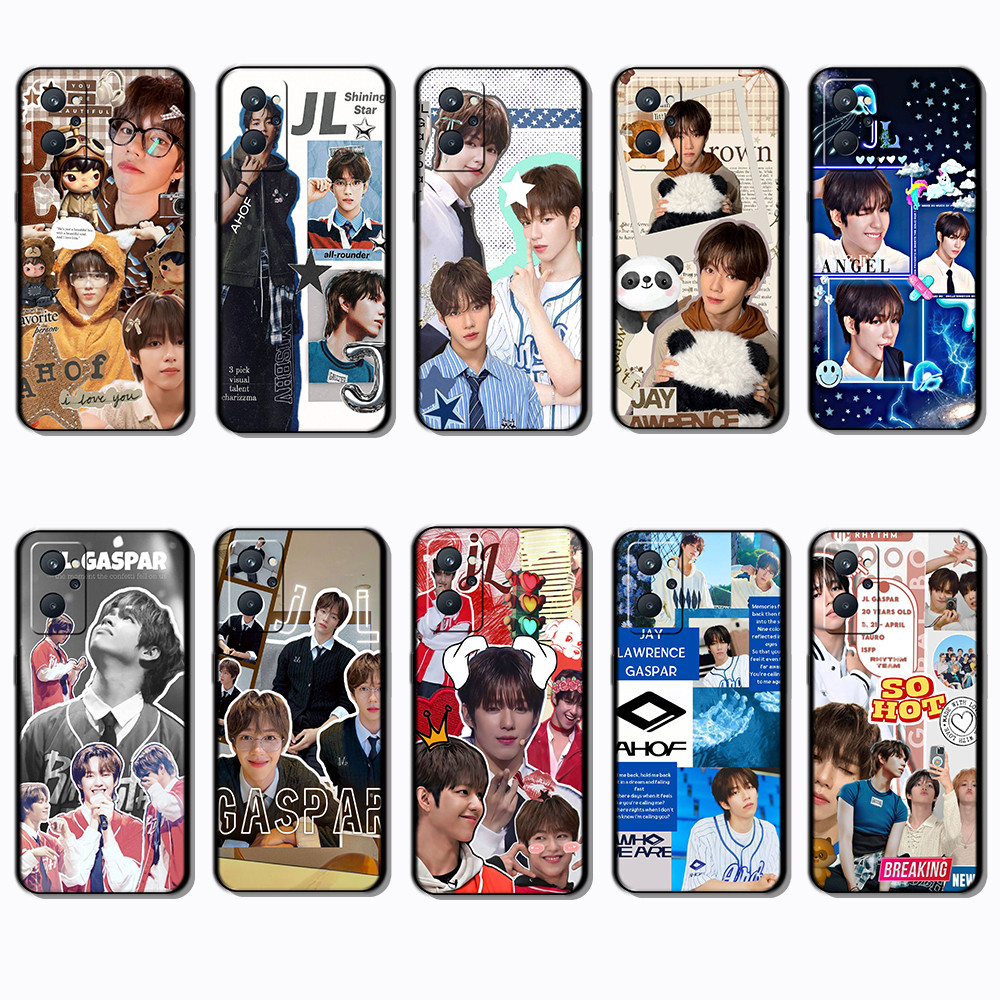 สําหรับRealme 9 Pro Plus 9i 4G 12 Lite 12X 12 + 13 JL Gasper Black Edge Full Coverageเคสโทรศัพท์TPU 