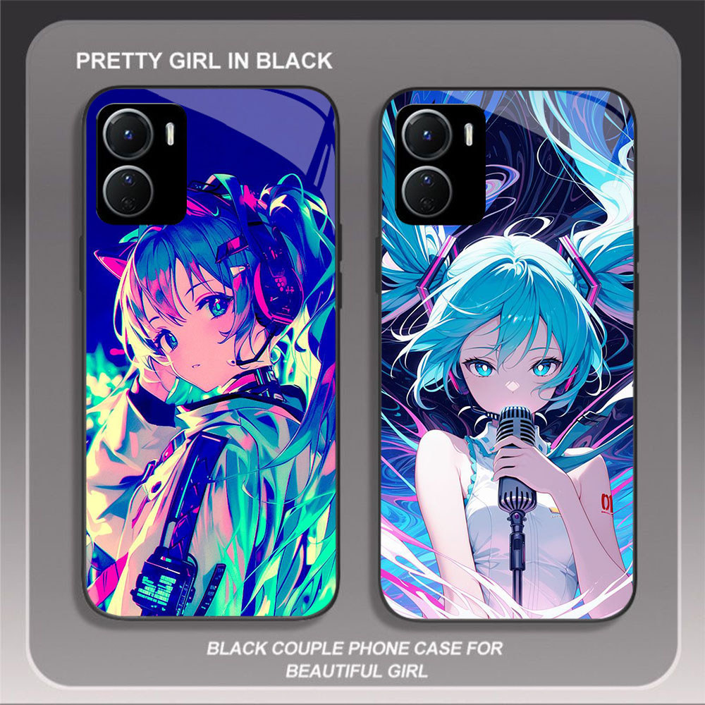 HW-28 Rock Music Hatsune Miku แก้วสําหรับ VIVO iQOO Y01 Y15S U5X Z9X Y56 Y17S Y36i Y27S Y36 Y15A Y16