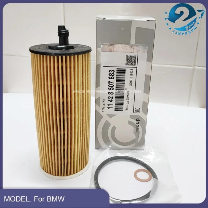 10pcs/lot Engine Oil Filter Fits for Bmw N57 3.0L N47 2.0L 11428507683 X5 X3 328d 535d F06 F15 F21