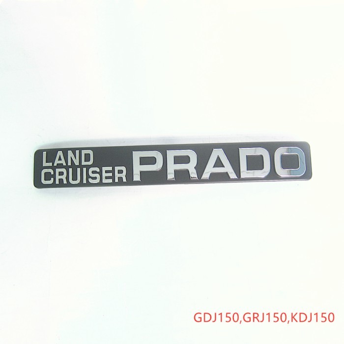 Car accessories body rear license plate back door ornament 75435-60150 for Toyota land cruiser Prad