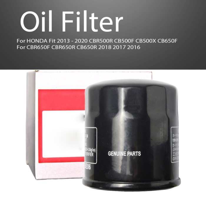 Motorcycle Oil Filter 15410-MFJ-D01 For HONDA Fit 2013 - 2020 CBR500R CB500F CB500X CB650F CBR650F