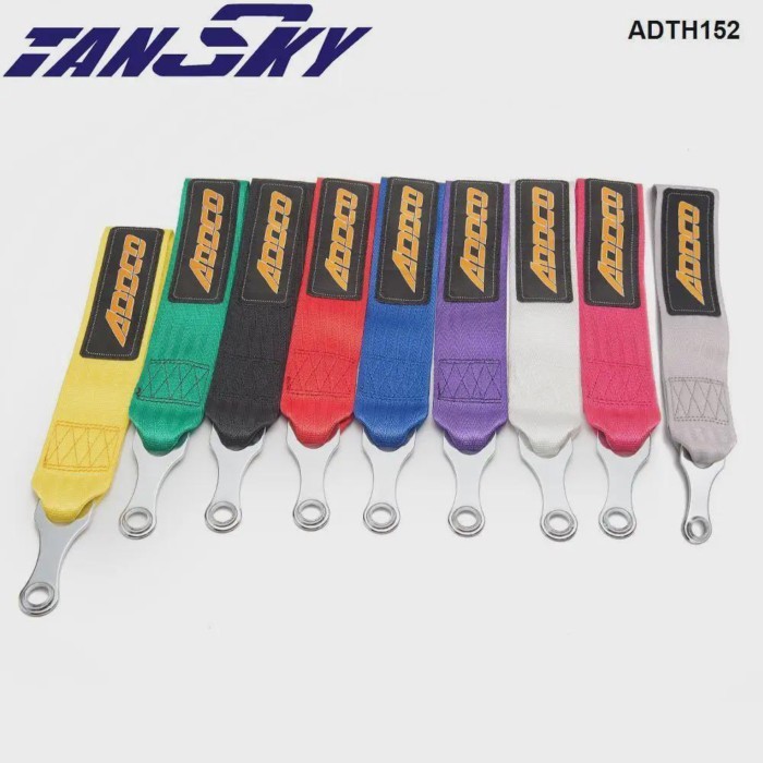 ADDCO RACING Universal Front & Rear Tow Strap /Tow Hook jdm for Cars Trucks ADTH152