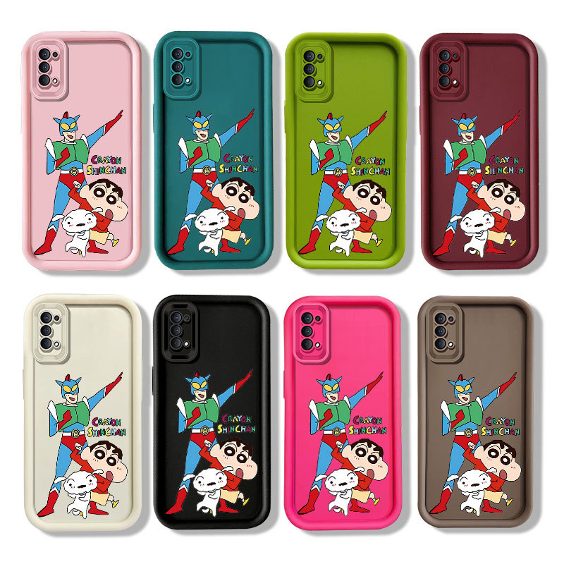 การ์ตูนน่ารัก Superman Crayon Shinchan เคสโทรศัพท์สําหรับ OPPO Reno 4 4F / Reno 5F / Reno 8Z / Reno 