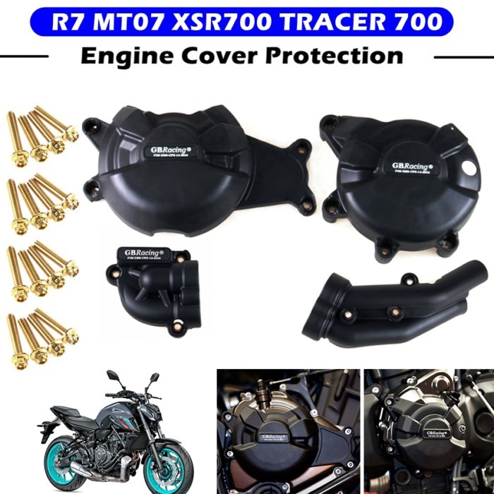 Motorcycles Engine Cover Protection Case For Case GB Racing For YAMAHA R7 MT-07 MT07 XSR700 TRACER