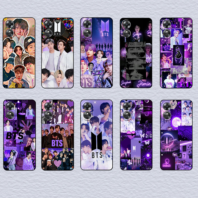 สําหรับRealme C51S C67 C68 C63 C61 P1 หมายเหตุ 50 btsเคสโทรศัพท์TPUสีดํานุ่ม