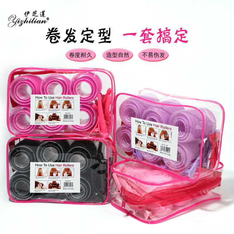 ลูกกลิ้งผม Bagged Multi-Specification Air Bangs Hair Roller Self-Adhesive Magic Hair Roller Bangs Fl