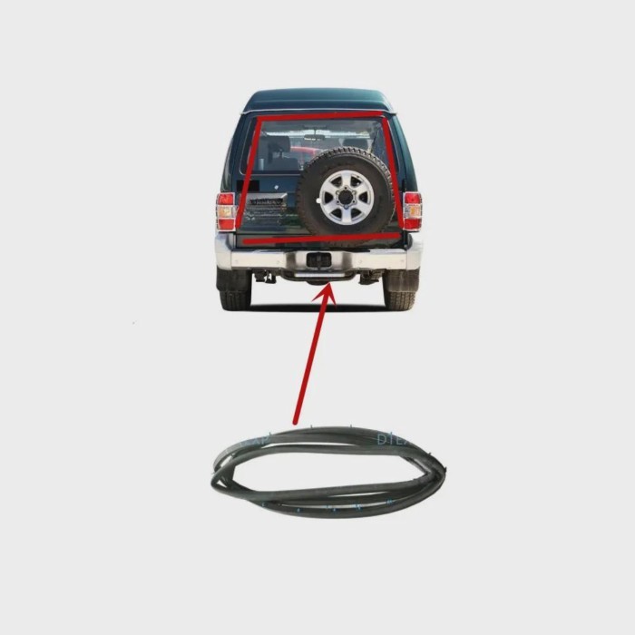 1 Pcs 3 or 5 Doors Rear Gate Rubber Seal for Pajero V30 Tail Door Strip for Montero V40 1989-1999 M