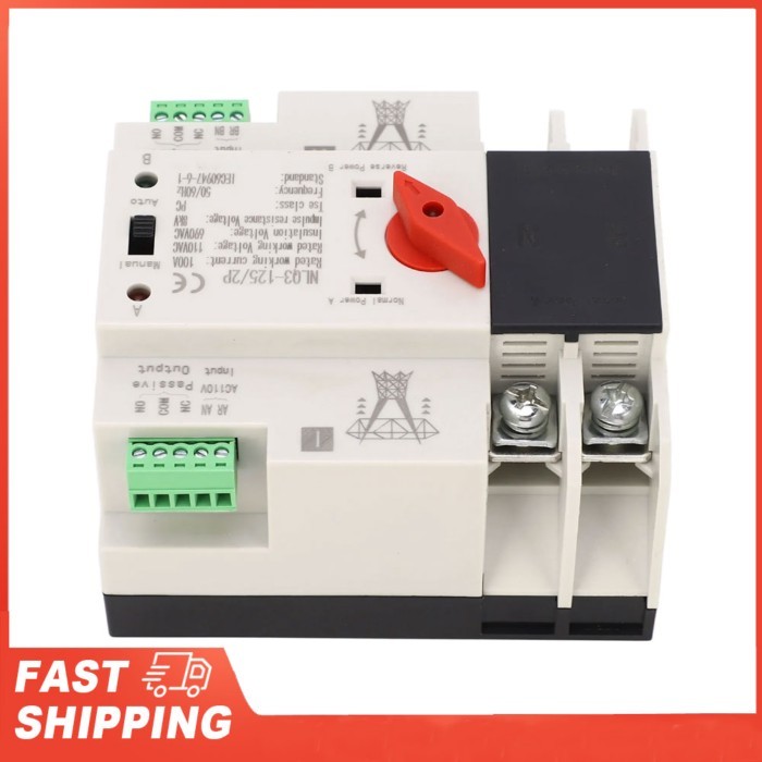 ATS Transfer Changeover  Dual Power Automatic Transfer  AC110V 690VAC Insulation Stable 50Hz 60Hz f