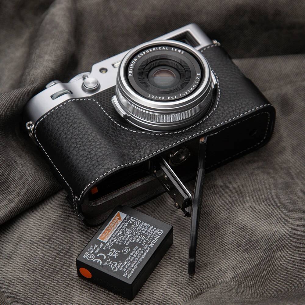 สไตล์ย้อนยุคหนังแท้ X100VI กระเป๋ากล้อง X100VI กระเป๋าป้องกันกรณีสําหรับ Fujifilm X100VI กรณีกล้องคร
