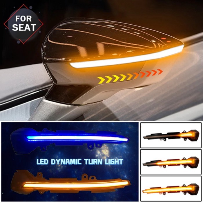For Seat Leon III MK3 5F ST FR Cupra Ibiza MK5 V KJ1 Arona KJ7 Dynamic LED Turn Signal Light Side W