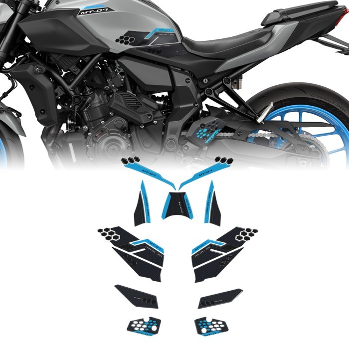 MT 07 2025 Motorcycle Accessories 3D Sticker Tank Pad Protective Sticker Kit For MT-07 mt07 2025