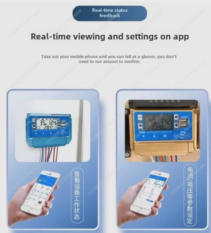 12V/24V MPPT Solar Charge Controller 30/40/50A/60A Solar Panel Controller with Bluetooth Function S