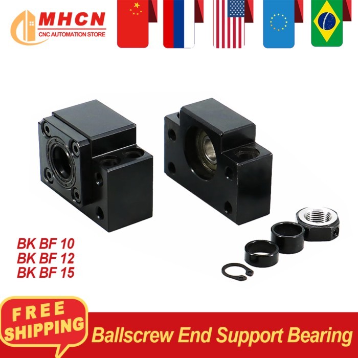 Ball Screw End Support bearing  C5/C7 BK10 BF10 BK12 BF12 BK15 BF15 SFU1204 SFU1210 SFU1605 SFU1610