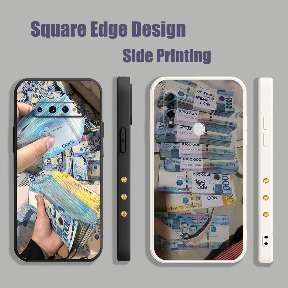 ปลอกสําหรับ Huawei Y6p Y7 2019 Y7A Y6 Pro 3i 7i 8i 50 Lite Nova 5T Y9s เงิน Pesos ชุดห้า Peso 1000 เ