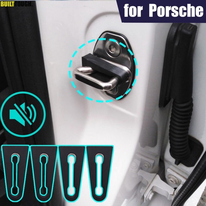 Door Lock Buffer Damper for Porsche Macan  Cayman Cayenne Boxster 981 987 Soundproof Insulation Dea