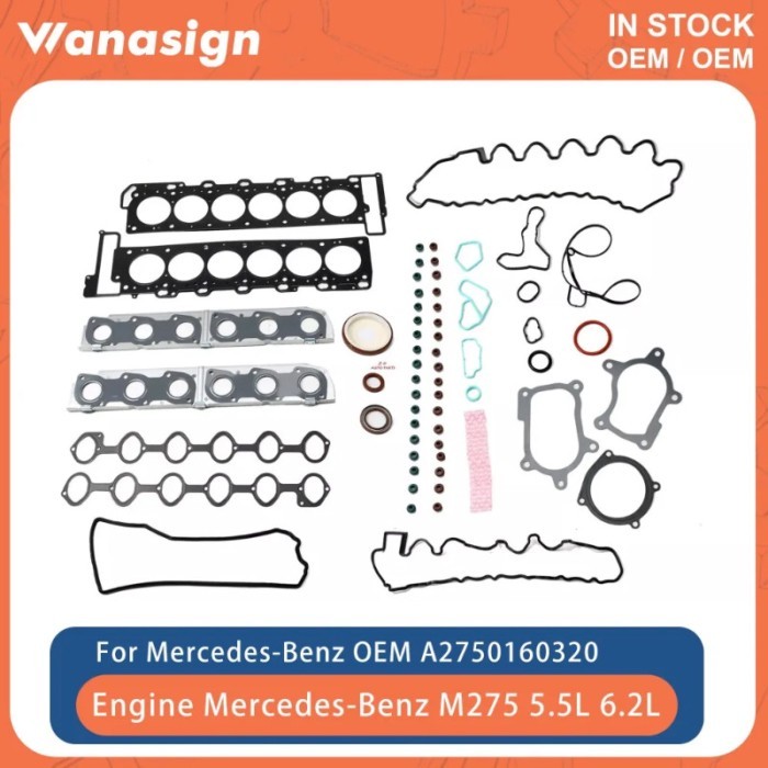 Engine Full Gasket Repair Kit Fit 5.5 6.2 L For Mercede-Benz S G SL W463 W220 W221 V222 C217 AMG M2
