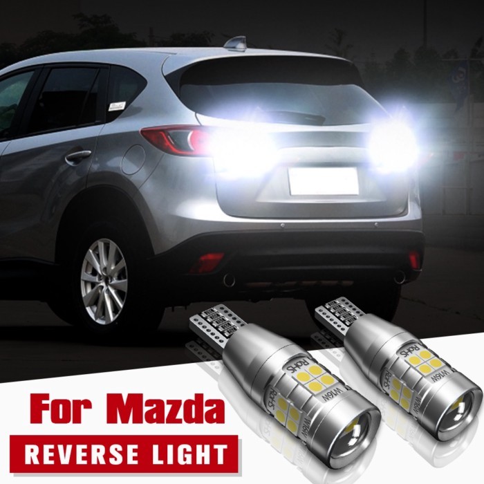 2pcs LED Reverse Light Blub Lamp W16W T15 921 Canbus For Mazda 2 DE DH DL DJ 3BM BN 5 6 GG CX-3 DK