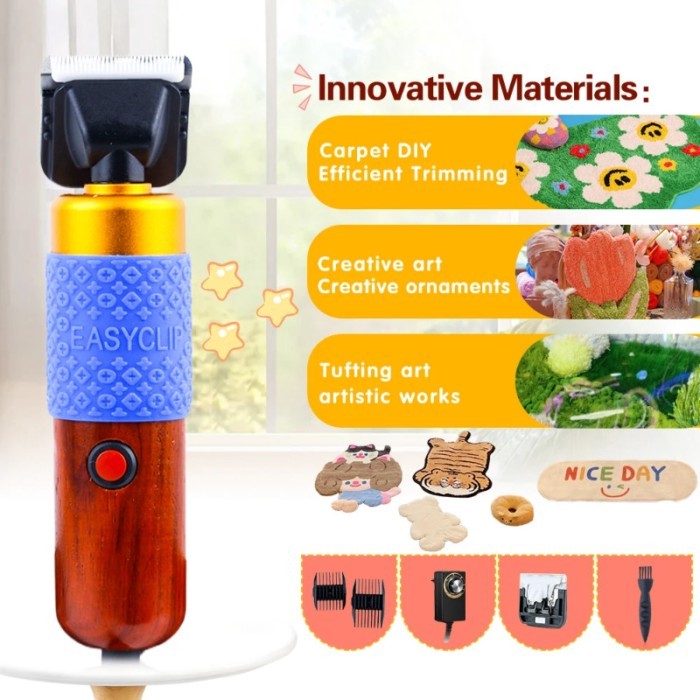 Electric Carpet Clipper For Rug tufting gun DIY Scissors Speed Adjustable Rug Tufting Carpet Carvin