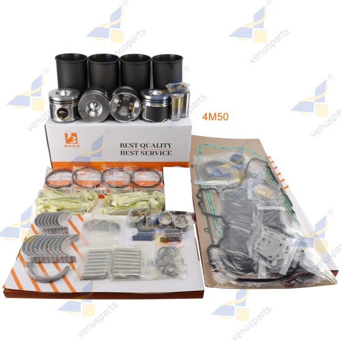 4M50 4M50T Overhaul Rebuild Kit For Mitsubishi Piston Rings Cylinder Liner Full Gasket Set Engine P