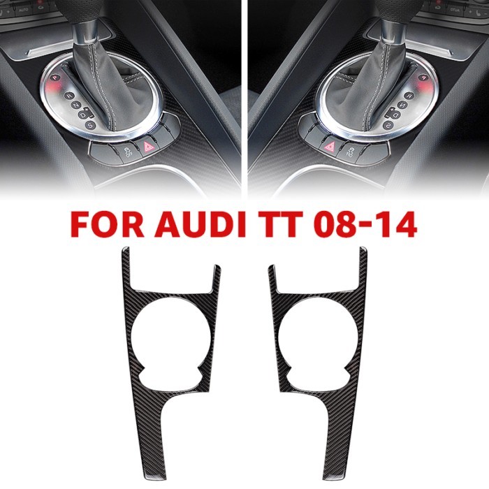 For Audi TT 8n 8J MK123 TTRS 2008-2014 Carbon Fiber Car Central Control Gear Panel Decorative Stick