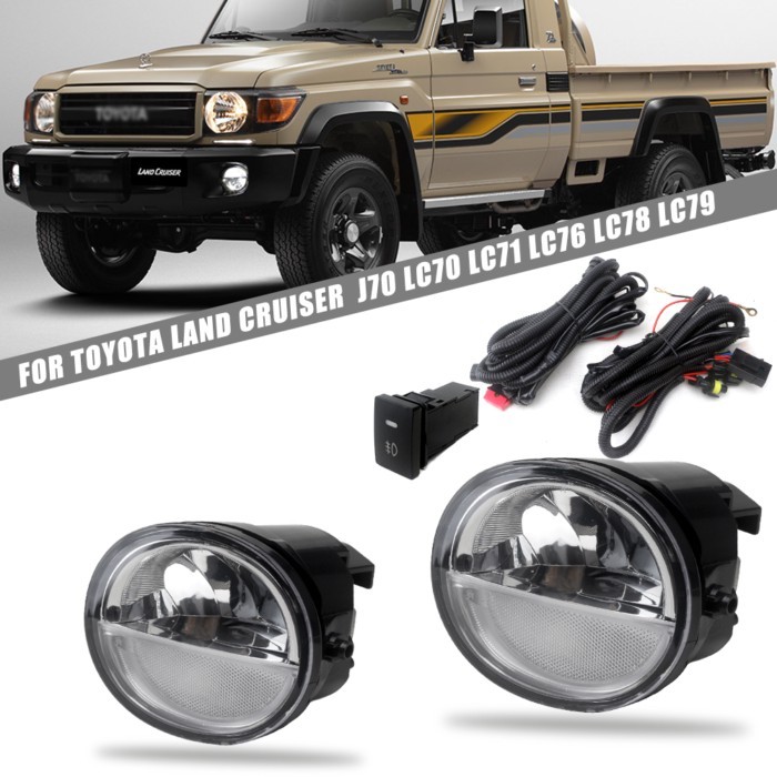 LED DRL FOR Toyota Land Cruiser  J70 LC70/71/76/79aytime Running Lights Headlights White  Signal Li