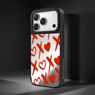 Screenful Red Heart XOXO Graffiti Series กระจกไร้สายชาร์จแม่…