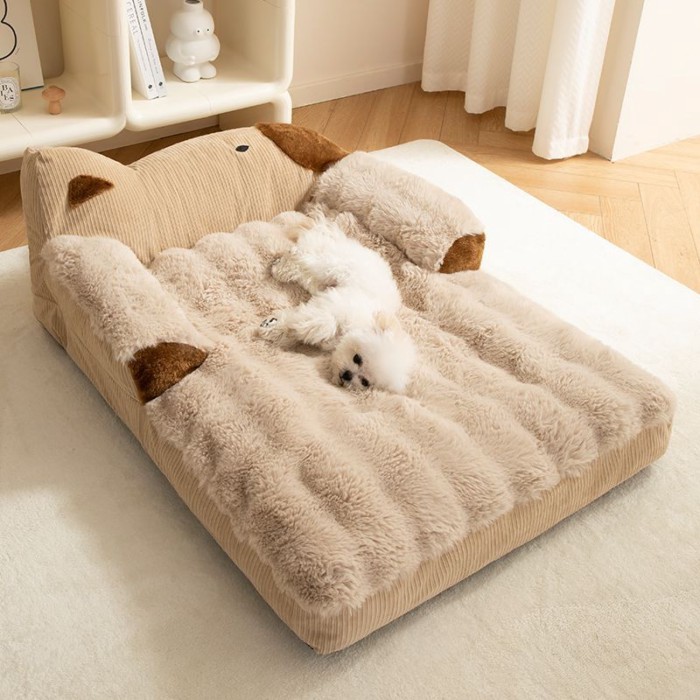 Warm Sleeping Dog Bed Sofa Removable Washable Dog Beds Luxury Large Small Medium Puppy Bed Sofas Ae