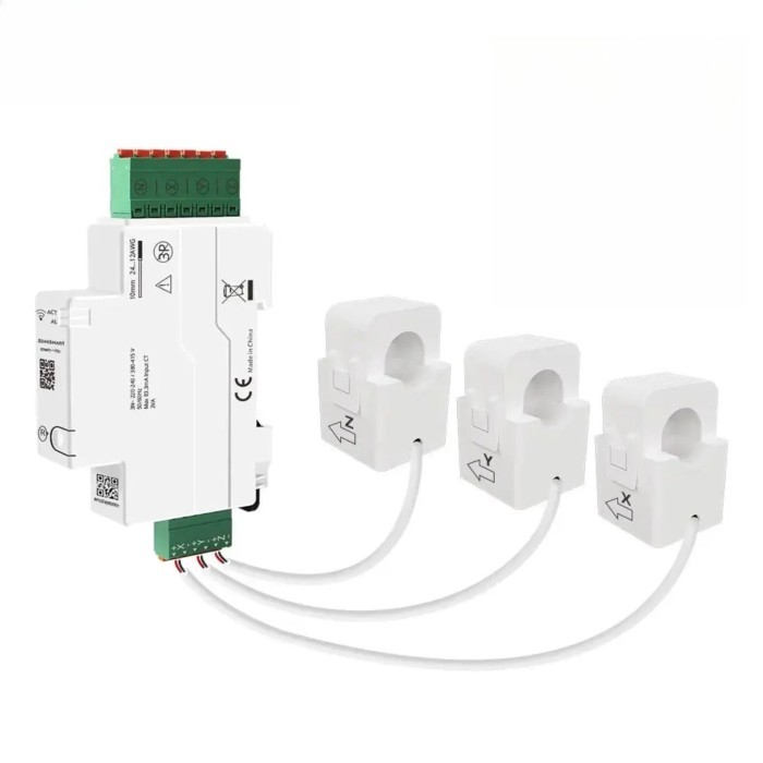 Zemismart 120A Zigbee WiFi Din-rail Energy Meter 3 Phase Power Monitor Work with Tuya Withdrawable