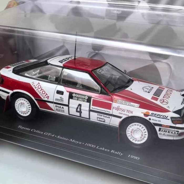 IXO 1/24 TOYOTA CELICA GT-4 #4 1990 โมเดลรถ Toyota Rally Alloy Out of Print Model