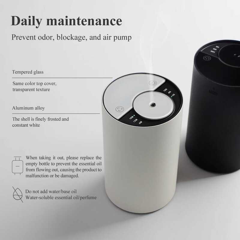 ▥ Waterless Essential Oil Aromatherapy Nebulizer Battery Operated Portable Scent Air Machine Fo