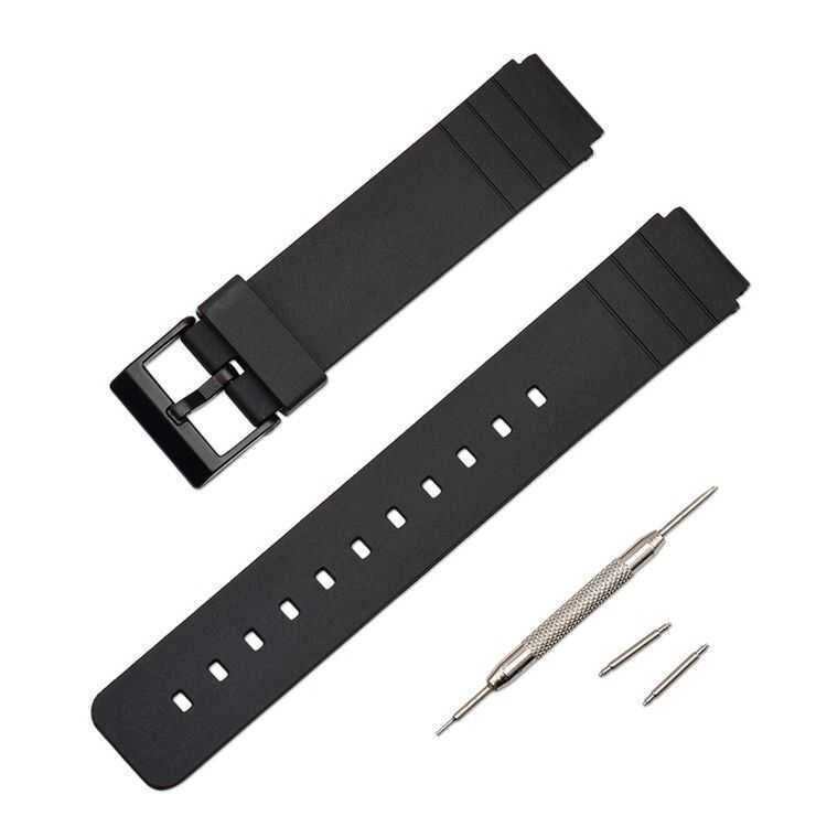 C Soft TPU นาฬิกา Casio สายนาฬิกาข้อมือ Mw-240 Mw240สายนาฬิกากีฬา,สายนาฬิกาข้อมือดำกันน้ำพร้อมเครื่