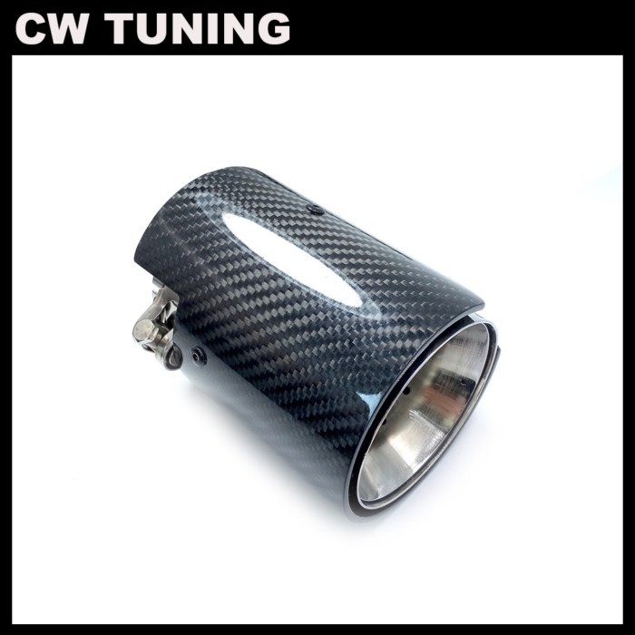 1 Pcs M135i M140 M235i M240i M335i M340i M435i M440i Glossy Carbon M Performance Exhaust Muffler Pi