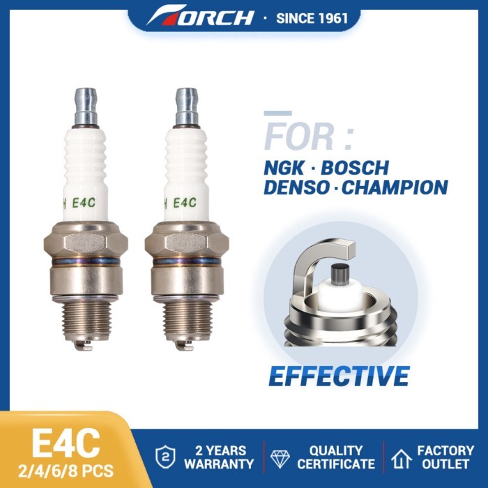 2-8PCS Screw terminal Candles Replace for 4110 B-4Н BRISK N16C W95T1 Chainsaw Lawn Mowers Spark Plu