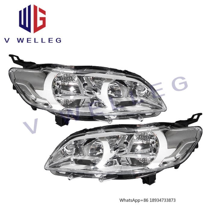 Car Headlights L 9801854680+R 9801854780 for Old Model Peugeot 301 2016 Year M33 Front Headlight As