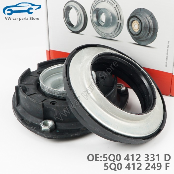 1Set 5Q0412331D 5Q0412249F Front Shock Absorber Strut Mount and Flat Bearing for Golf MK7 A3 TT etc