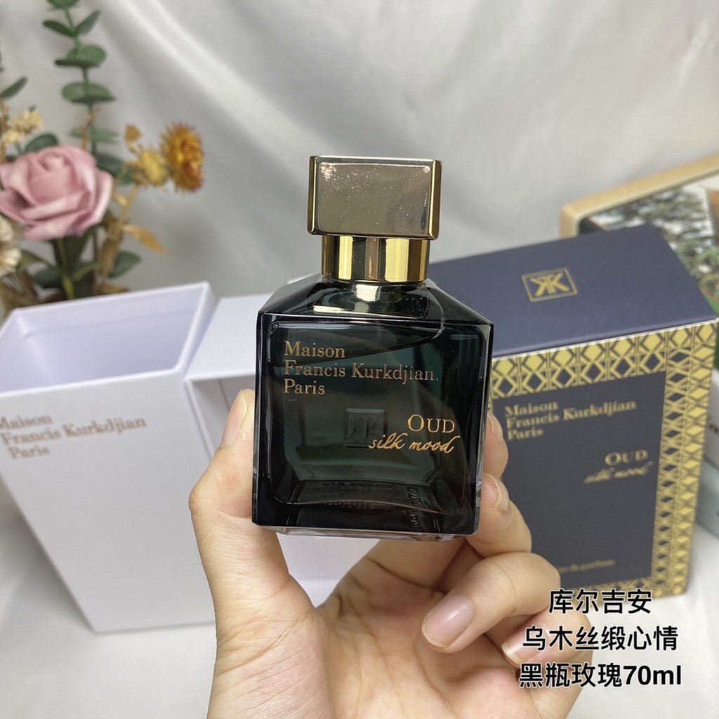ยิงจริง❤ 55MFK Francis Kurkdjian Oud Satin Mood Perfume 70ml ขวดสีดําน้ําหอม Unisex Maison Francis K