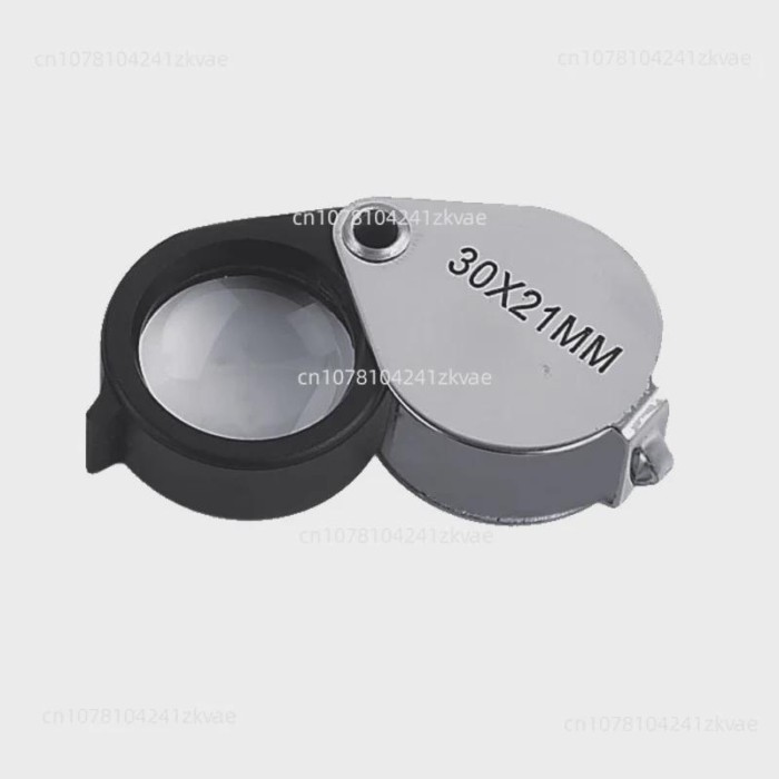 MG55367-A Ls 30x metal folding jade antique appraisal jewelry magnifying glass