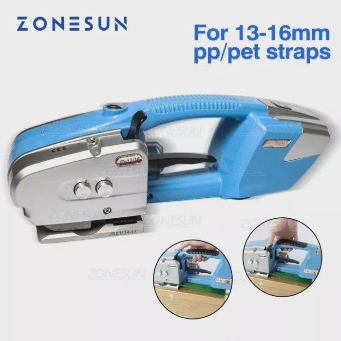 ZONESUN Battery Tools Hand Held For PP PET Packaging Strapping Sealing Machine Plastic Belt Battery