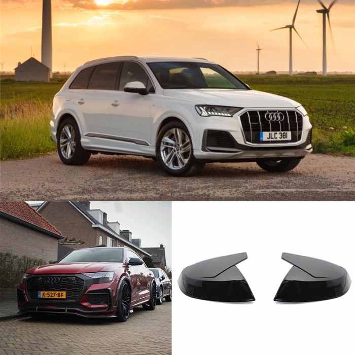 For Audi Q5 Q5L SQ5 Q7 SQ7 FY 4M 45 50 55 60 TDI TFSI S Line Sline Brigh Black Replacement Mirror C