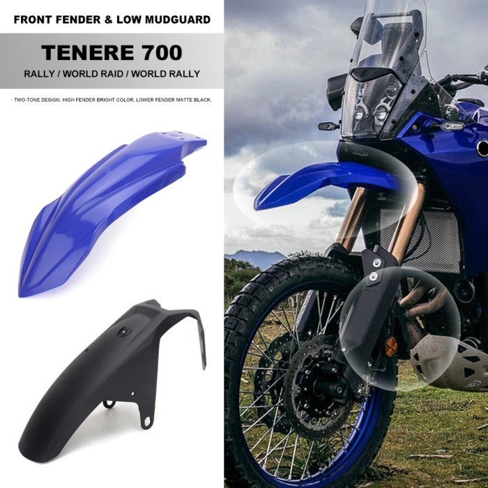 New Motocross Accessories High&Low Front Fender Mudguard For Yamaha Tenere700 T7 Tenere 700 World R
