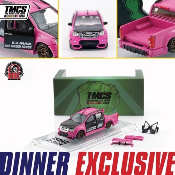 BMC Exhibition Edition 1/64 ISUZU 2018 D-MAX Suzuki ISUZU Pickup Transporter Model