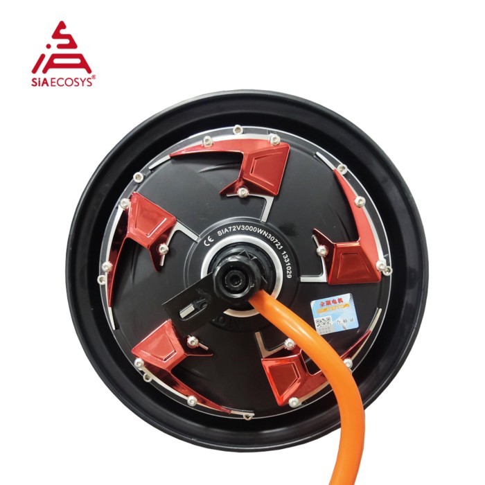 QS MOTOR QS205 Hub Motor 10x3.0 inch 3000W 72V 50H In-wheel Racing Hub Motor for E-scooter