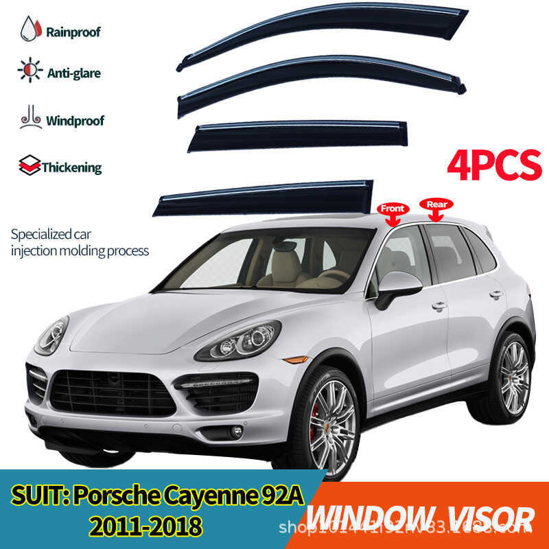 เหมาะสําหรับ Porsche Cayenne Rain Guard Cayenne 92A 2011-2018กระบังหน้าหน้าต่าง