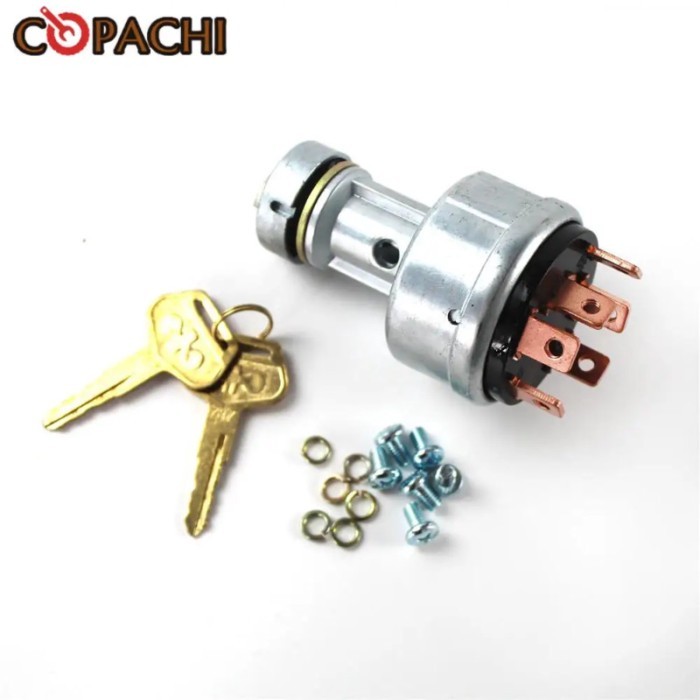 Key Ignition Switch 08086-10000 08086-00000 for Komatsu Dozer D20A-5 D20A-6 D20A-7 D20S-5 PC200-1/2
