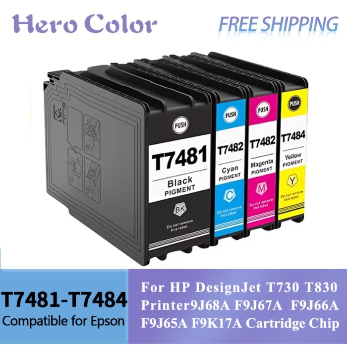 T748 T7481 T7482 T7483 T7484 Compatible Ink Cartridge for Epson WorkForce Pro WF-6090/WF-6530/ WF-6