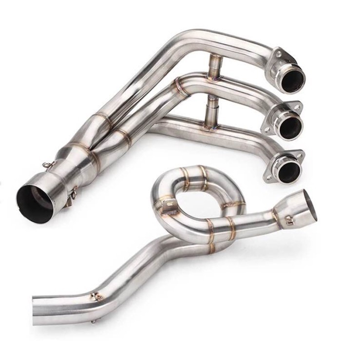 MT09 MT-09 MT 09 Motorcycle Full Exhaust System Middle Front Exhaust Muffler Link Pipe Slip-on For