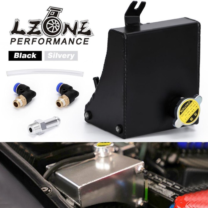 LZONE - 240SX S13 SR20DET KA24DE KA24E KA24 Aluminum Coolant Overflow Tank Reservoir Kit For Nissan