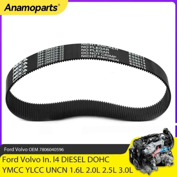 Steering Rack Pinion Gear Belt Fit 1.6 2.0 3.0 L For Ford Volvo Jaguar V60 F-Pace 1.6L 2.0L 3.0L l4