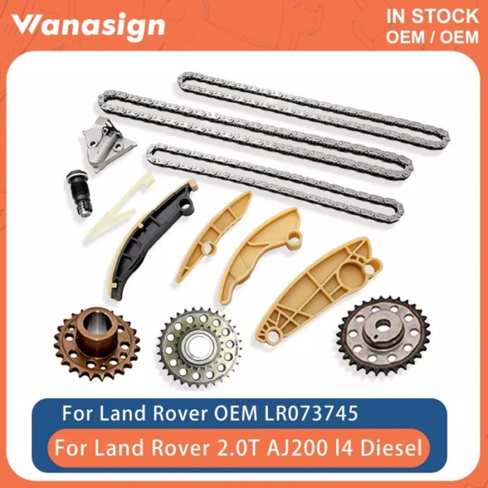 Engine Timing Chain W/ Gears Kit Fit 2.0 T For Land Rover Range Rover Jaguar XF AJ200 AJ20D4 204DT